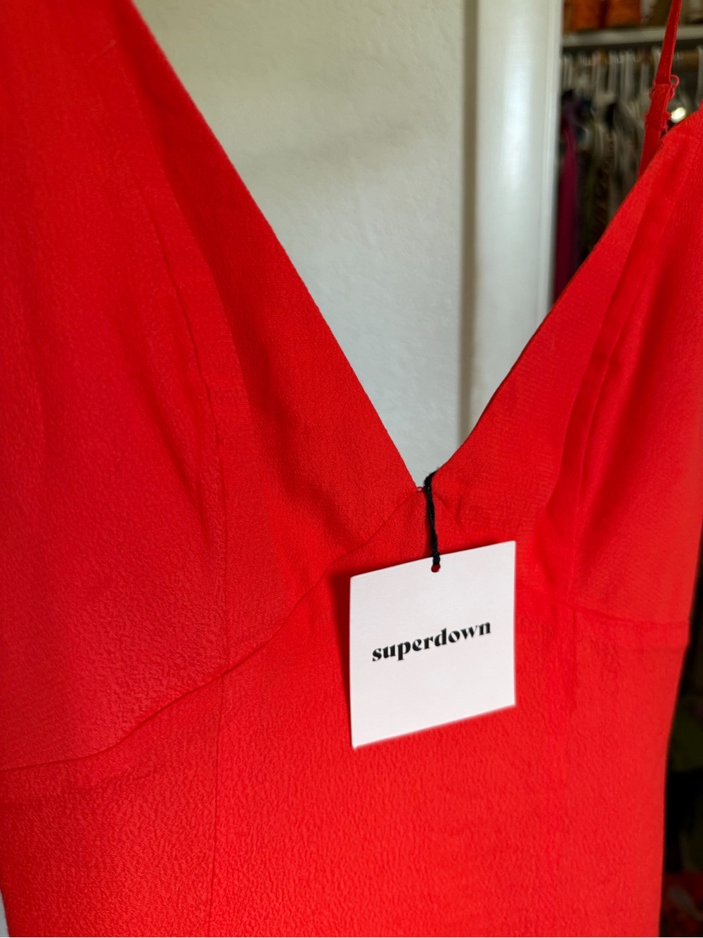 superdown Red Spaghetti Strap Mini Dress - Picture 3 of 5